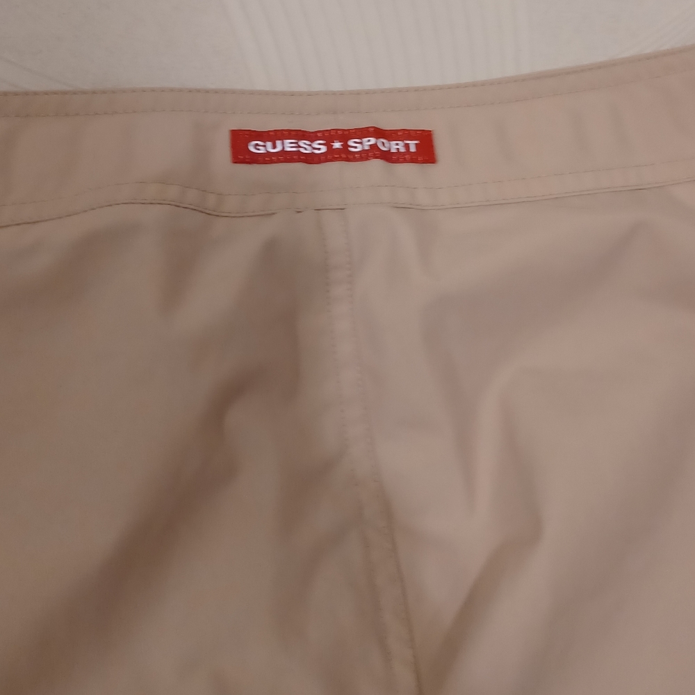 2/$80 Beige Guess Track Pants - Size 29 - Picture 5 of 6